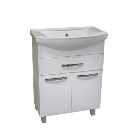 Тумба напольная Азур 87х65х35см цвет белый