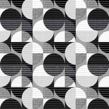 Коврик рулонный для ванной 65см 120D черный/белый DEKOMARIN