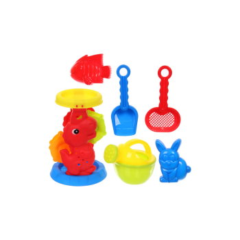 Набор для игры в песочнице Динозавр-Мельница 6 шт. 12,5см