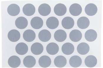 Заглушка самоклеящаяся 14мм алюминиевая 50 шт.