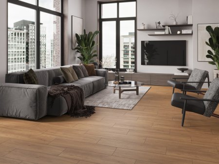 Керамогранит Kauri Wood, бежевый 89,8х21,8х0,8 см