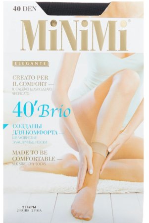 Носки женские Minimi Brio 40den 2 пары цвет Nero