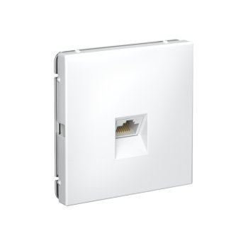 Розетка компьютерная встраиваемая Systeme Electric ARTGALLERY цвет белый, арт. GAL000186