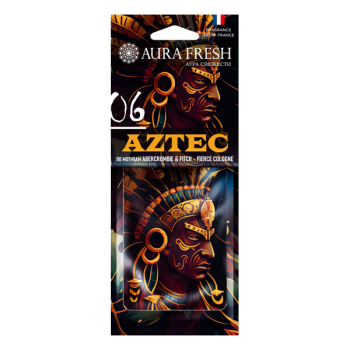 Ароматизатор подвесной картонный Aura fresh Aztec №6 Abercrombie Fitch Fierce Cologne