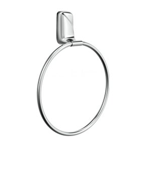 Полотенцедержатель 1 кольцо на саморезах хром FLOWER