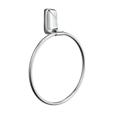 Полотенцедержатель 1 кольцо на саморезах хром FLOWER