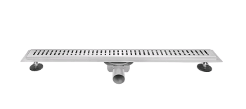 Трап линейный прямой  600х70х50мм хром