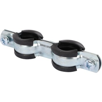 Хомут с дюбелем и шурупом STOUT d1/2" 1 шт цвет хром Хомут с дюбелем и шурупом STOUT d1/2" 1 шт цвет хром