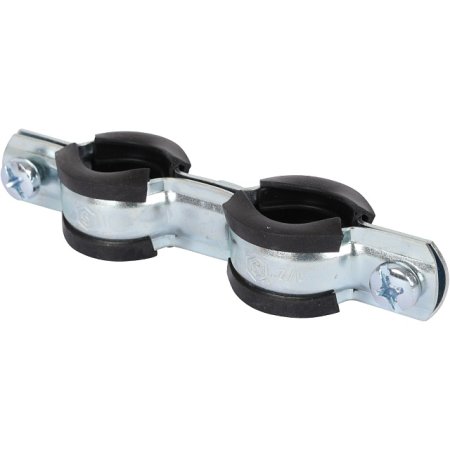 Хомут с дюбелем и шурупом STOUT d1/2" 1 шт цвет хром