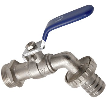 Кран шаровый водоразборный ручка - рычаг MasterProf 3/4" красный цинковый сплав