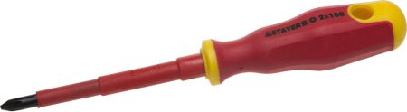 Отвертка диэлектрическая крестовая STAYER PH2 100 мм