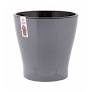 Кашпо со вставкой 4л Лея пластик 5л серый Кашпо со вставкой 4л Лея пластик 5л серый