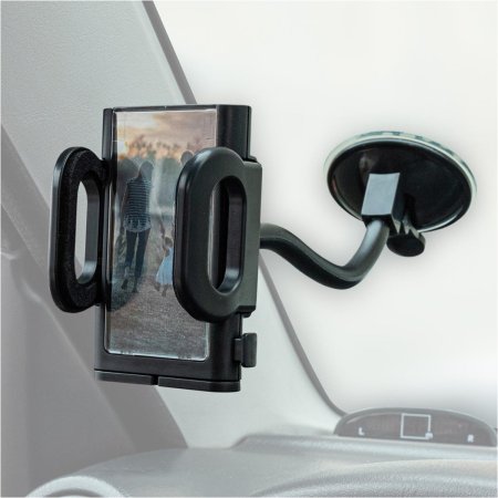 Держатель для навигатора и телефона самозажимной на присоске SKYWAY