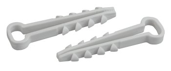 Дюбель-хомут КВТ плоский 12-6мм полиамид белый 100шт.