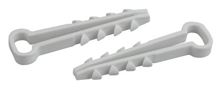 Дюбель-хомут КВТ плоский 12-6мм полиамид белый 100шт.