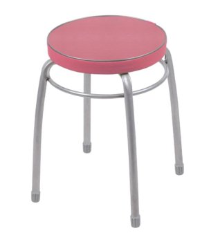 Табурет ТФ01 пыльная роза, форма круг 32х46 см