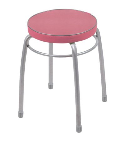 Табурет ТФ01 пыльная роза, форма круг 32х46 см