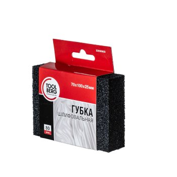 Губка шлифовальная 100х70х25 мм Р80 PQTools