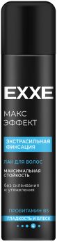 Лак для укладки волос Exxe EXTRA STRONG экстрасильная фиксация для всех типов волос блеск 300мл