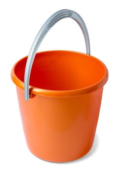 Ведро хозяйственное Колор пластик 5л цвет оранжевый