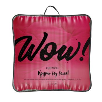 Одеяло Fine Line Wow Фуксия двуспальное синтепон /всесезонное Одеяло Fine Line Wow Фуксия двуспальное синтепон /всесезонное