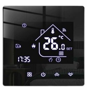 Терморегулятор Grandeks электронный режимы - 6 черный 16А