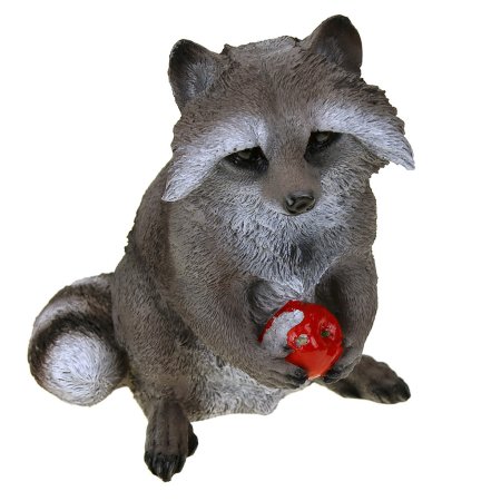 Садовая фигура Енот с яблоком 25см