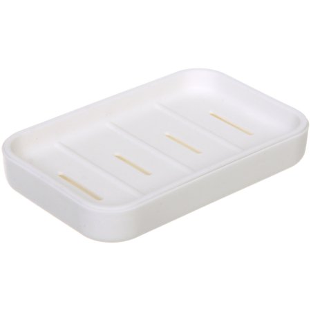 Мыльница Агата пластик цвет белый настольная