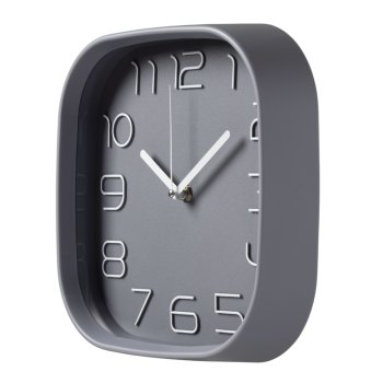 Часы настенные  Классика 25х25см цвет серый