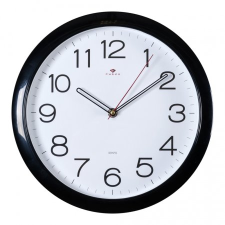 Часы настенные  Классика Ø29см цвет белый/черный
