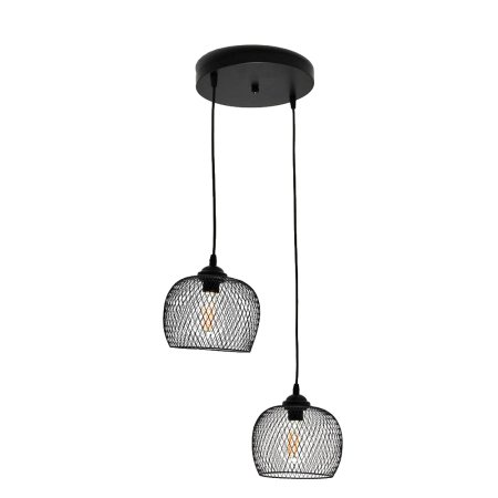 Подвес Baizheng BZ-6145-2 E27х2шт цвет черный