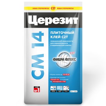 Клей для плитки и керамогранита CM14 Extra Церезит 5 кг