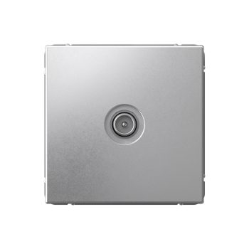 Розетка телевизионная TV оконечная встраиваемая Systeme Electric ARTGALLERY цвет алюминий, арт. GAL000391