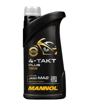 Масло моторное 4-х тактное Mannol PLUS полусинтетическое 1л Масло моторное 4-х тактное Mannol PLUS полусинтетическое 1л