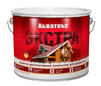 Антисептик Акватекс Экстра декоративный бесцветный (база) 9 л