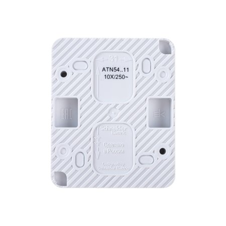 Выключатель накладной Schneider Electric AtlasDesign Profi54 1 кл. белый, без подсветки, арт. ATN540111