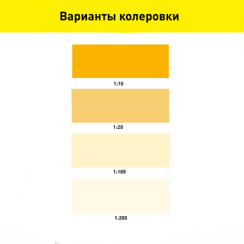 Колер-паста BERGAUF 0,1 л ярко-желтая