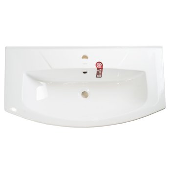 Раковина KIROVIT Элеганс фаянс полукруглая цвет белый