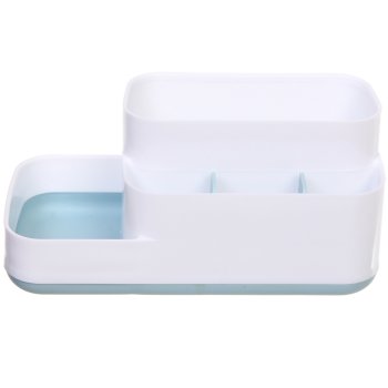 Подставка для зубных щеток с разделителем Rikki3 пластик цвет белый