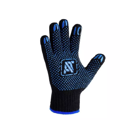 Перчатки утепленные двойные трикотаж L черный Перчатки утепленные двойные трикотаж L черный