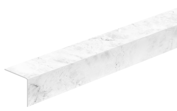 Уголок пластиковый 20х20 мм 2,7 м Мрамор белый