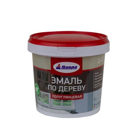 Эмаль акриловая универсальная Диола-227 Завод Диола белая 0,9 кг