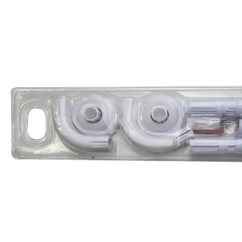 Карниз для ванной угловой NN 80х металл цвет белый