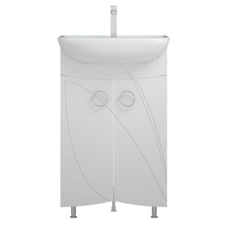 Тумба напольная Флора 85,4х55х29,6см цвет белый