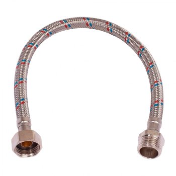 Гибкая подводка ELKA для воды 50см 1/2"х1/2" ПВХ гайка-болт