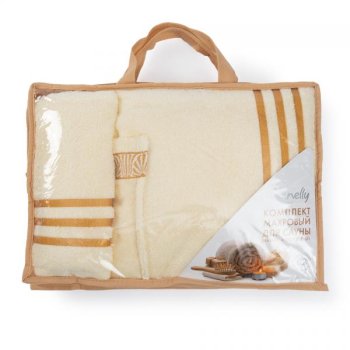 Комплект для сауны Донецкая Мануфактура Afrodite махра 2 предмета