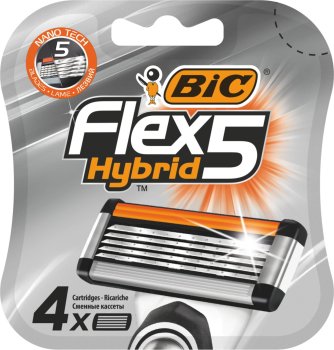 Кассеты сменные для бритвы BIC Флекс 4шт