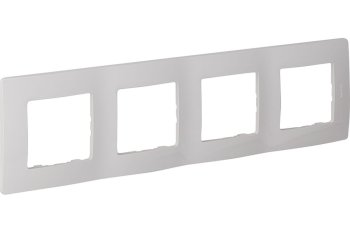 Рамка Legrand Etika 4 поста, цвет белый, арт. 672504
