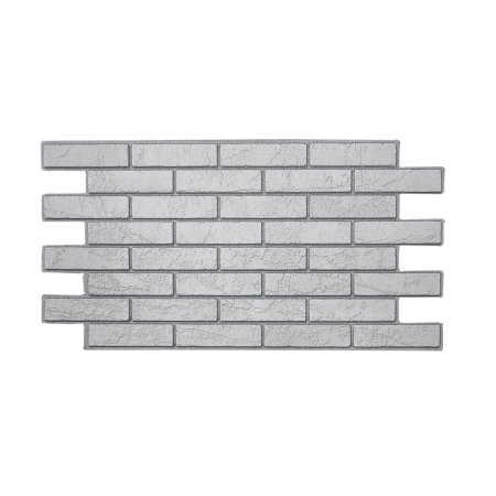 Панель ПВХ Кирпич жемчужный 960х485 мм