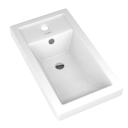 Раковина KIROVIT Фостер керамика 445мм прямоугольная цвет белый
